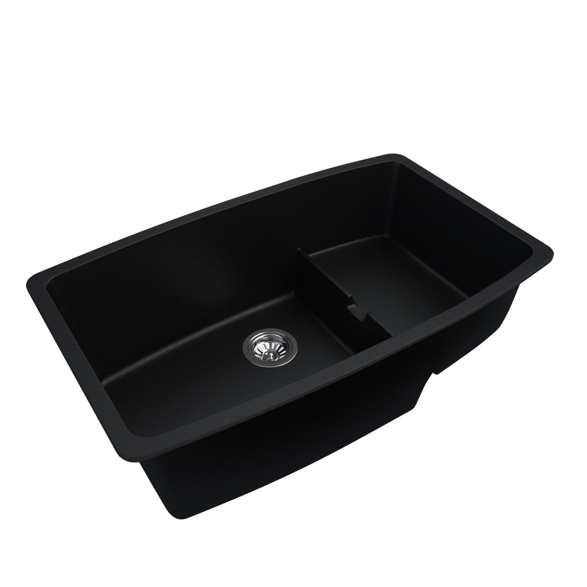 Clyde Granite Sink with Colander Black