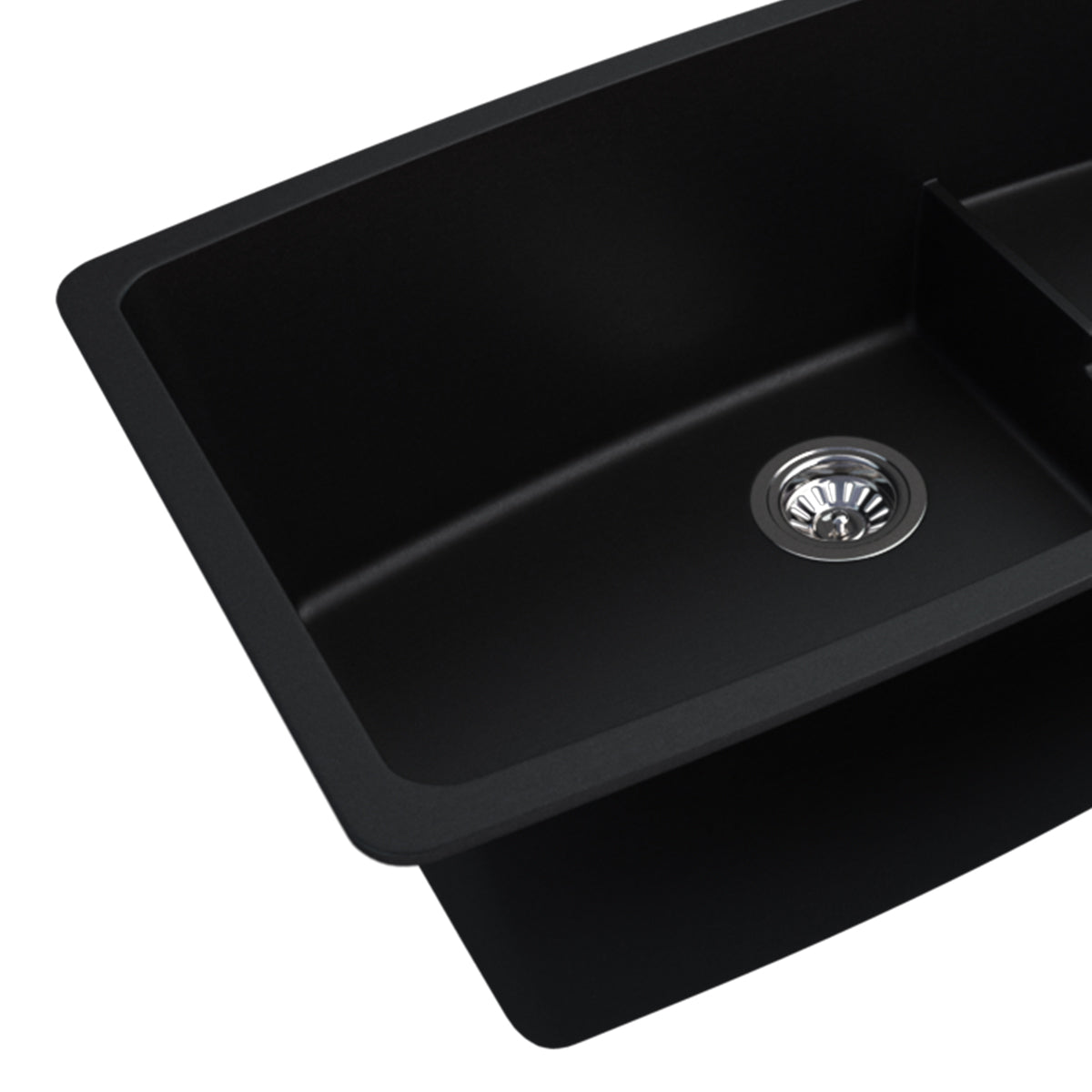 Clyde Granite Sink with Colander Black