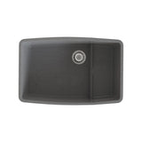 Clyde Granite Sink with Colander Grey