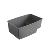Clyde Granite Sink with Colander Grey