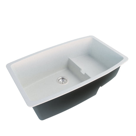 Clyde Granite Sink with Colander White