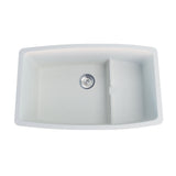 Clyde Granite Sink with Colander White