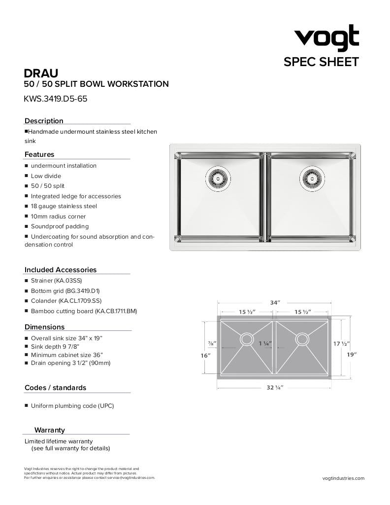 DRAU 3450 KITCHEN WORKSTATION