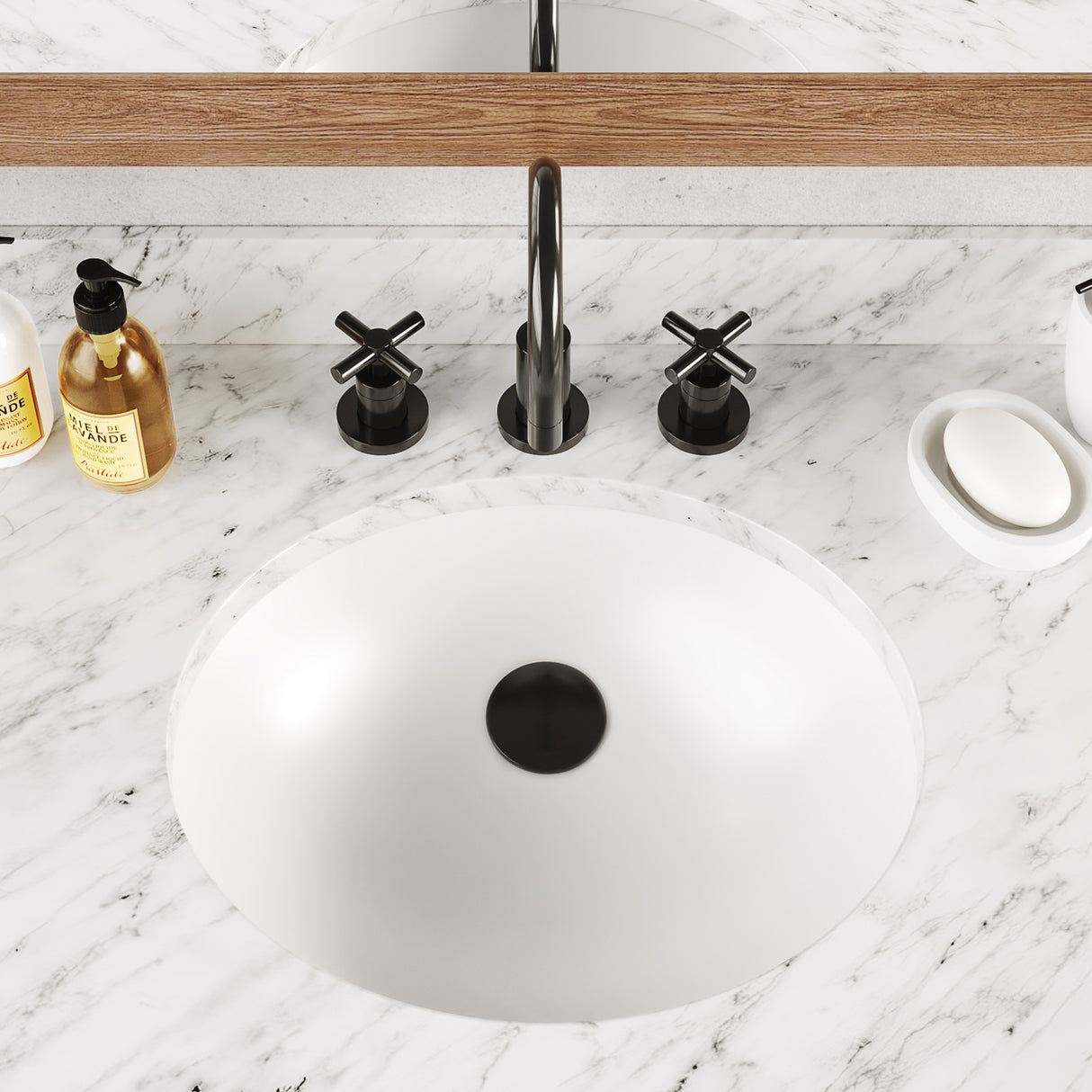 MALIBU Undermount Lavatory, 17"
