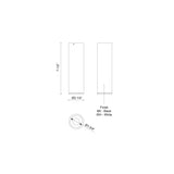 Kuzco Architectural Lorna 7-in (2-in Dia.) Flush Mount