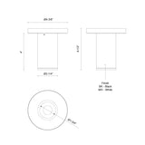 Kuzco Architectural Lorna 4-in (2-in Dia.) Ceiling Mount