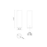 Kuzco Architectural Lorna 11-in (3-in Dia.) Flush Mount