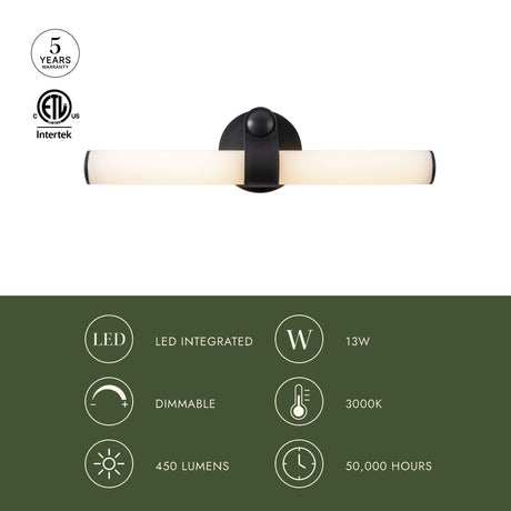Alora Ledger 20-in Vanity Light