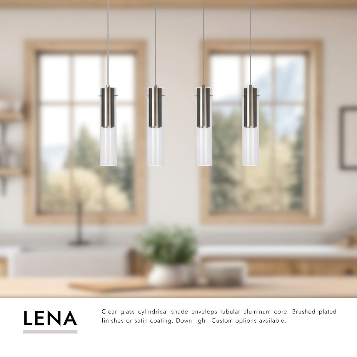 Kuzco Lena 3-in 4 Head Multi Pendant