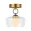 Alora Mood Leota 8-in Semi-Flush Mount