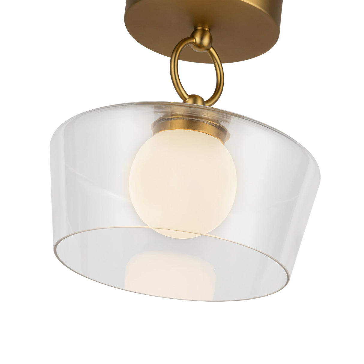 Alora Mood Leota 8-in Semi-Flush Mount