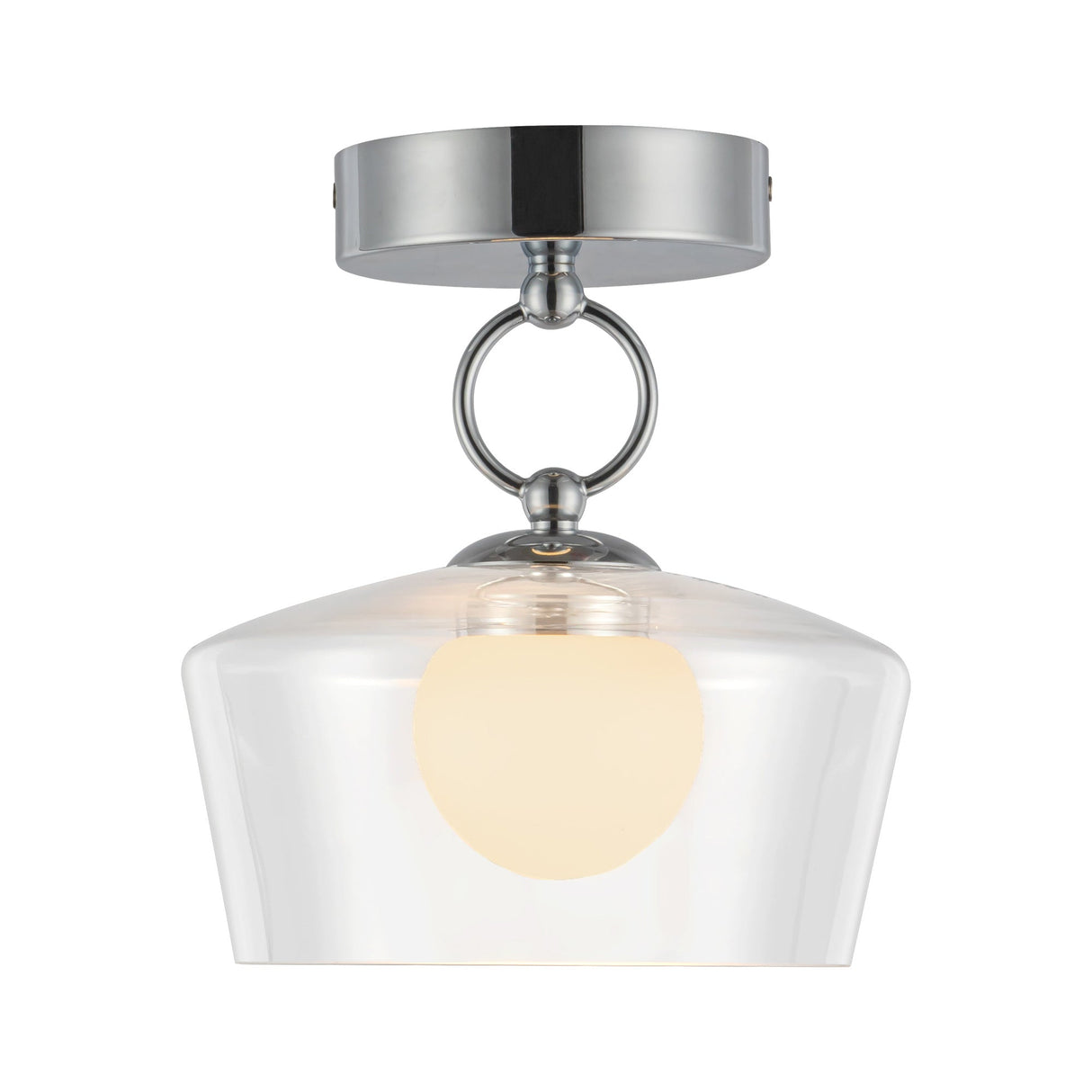 Alora Mood Leota 8-in Semi-Flush Mount