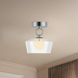 Alora Mood Leota 8-in Semi-Flush Mount