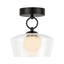 Alora Mood Leota 8-in Semi-Flush Mount
