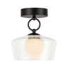 Alora Mood Leota 8-in Semi-Flush Mount