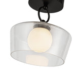 Alora Mood Leota 8-in Semi-Flush Mount