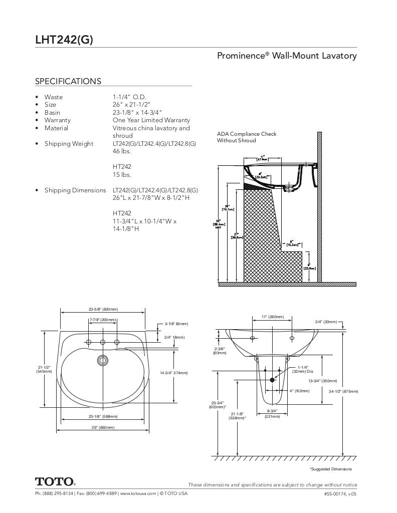 Prominence®Wall Mount Lavatory