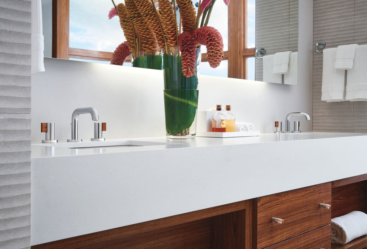 Litze Widespread Lavatory Faucet with Low Spout - Less Handles 1.5 GPM