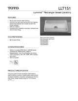 Luminist®Rectangle Vessel Lavatory