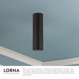 Kuzco Architectural Lorna 10-in (2-in Dia.) Concrete Ceiling Mount