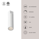 Kuzco Architectural Lorna 10-in (2-in Dia.) Concrete Ceiling Mount