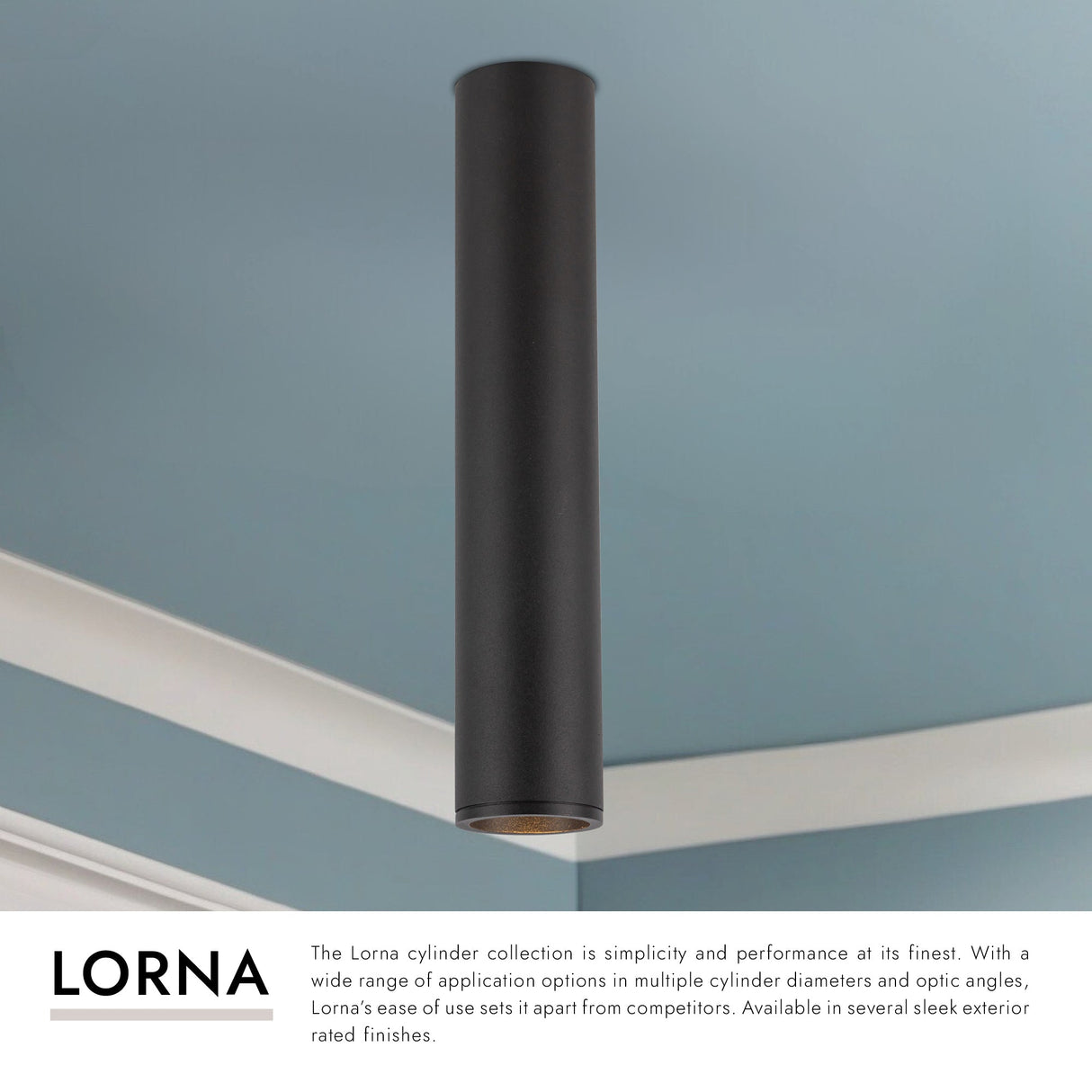 Kuzco Architectural Lorna 13-in (2-in Dia.) Concrete Ceiling Mount
