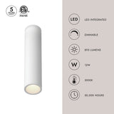Kuzco Architectural Lorna 11-in (2-in Dia.) Flush Mount