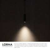 Kuzco Architectural Lorna 8-in (2-in Dia.) Pendant
