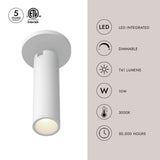 Kuzco Architectural Lorna 9-in (2-in Dia.) Adjustable Ceiling Mount