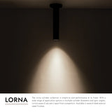 Kuzco Architectural Lorna 12-in (2-in Dia.) Ceiling Mount