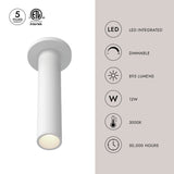 Kuzco Architectural Lorna 12-in (2-in Dia.) Ceiling Mount