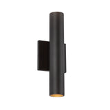 Kuzco Architectural Lorna 12-in (2-in Dia.) Wall Sconce Up/Down Light