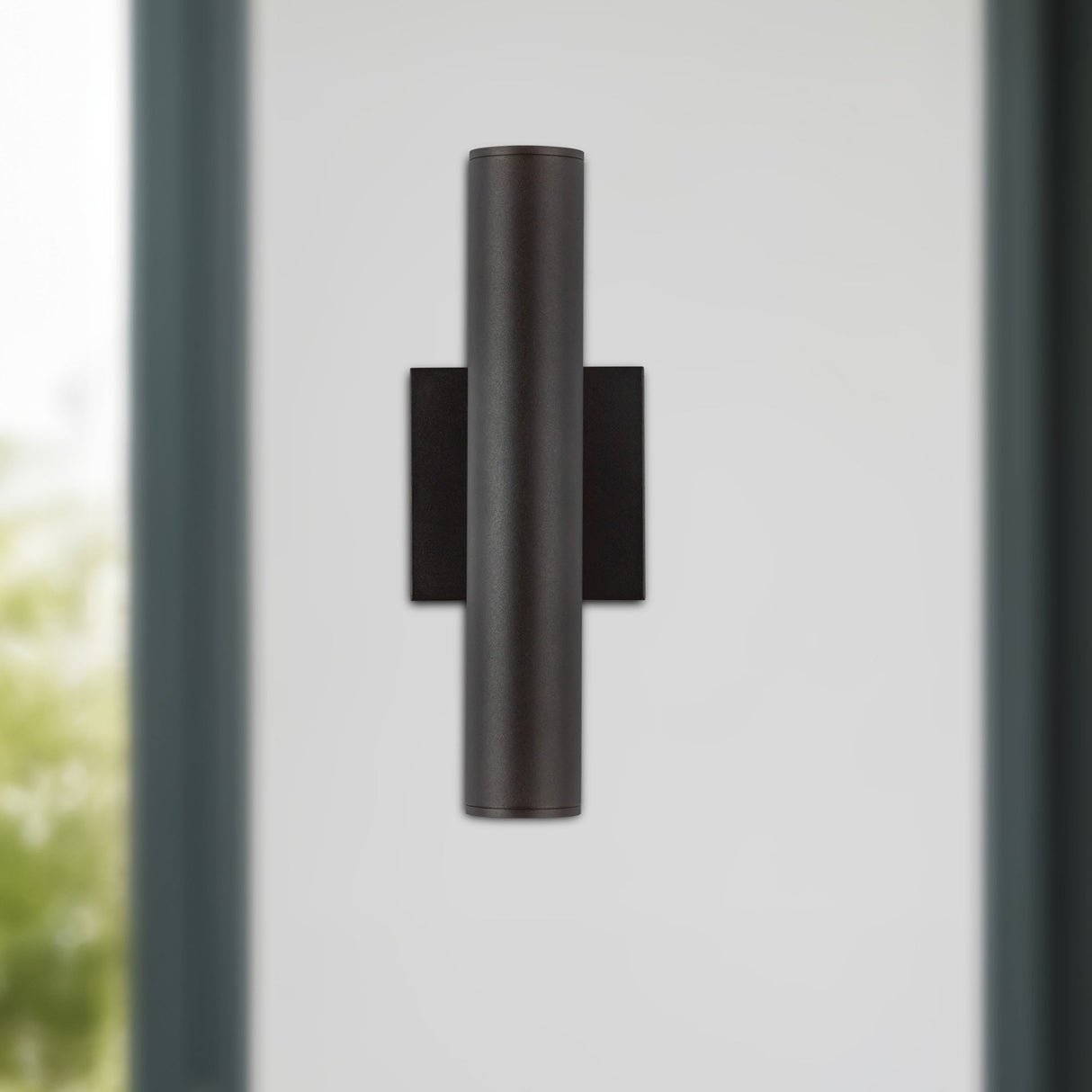 Kuzco Architectural Lorna 12-in (2-in Dia.) Wall Sconce Up/Down Light