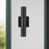 Kuzco Architectural Lorna 12-in (2-in Dia.) Wall Sconce Up/Down Light