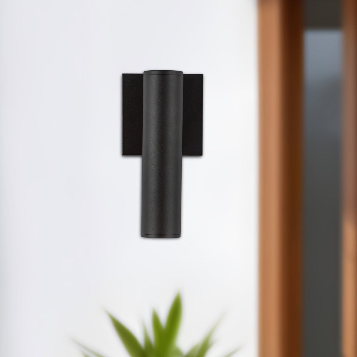 Kuzco Architectural Lorna 9-in (2-in Dia.) Interior/Exterior Wall Sconce