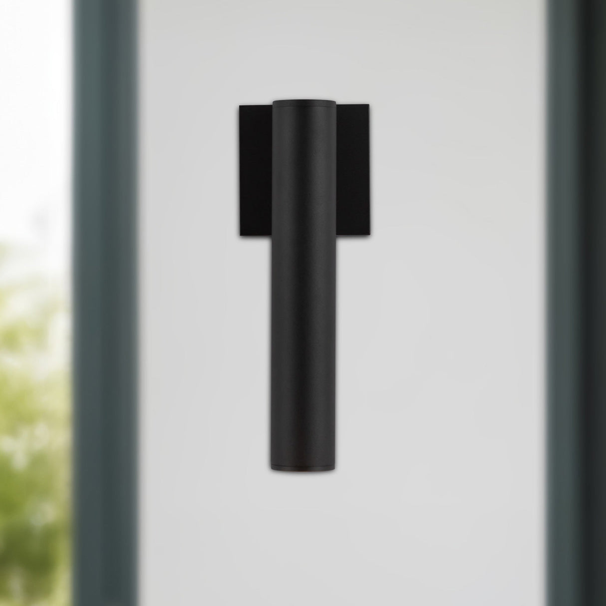 Kuzco Architectural Lorna 12-in (2-in Dia.) Interior/Exterior Wall Sconce