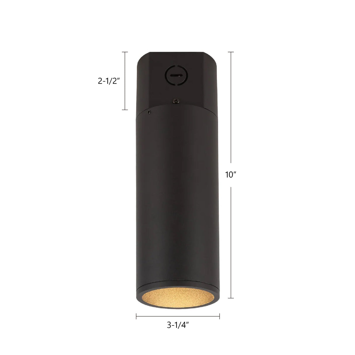 Kuzco Architectural Lorna 10-in (3-in Dia.) Concrete Ceiling Mount