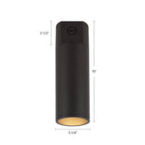 Kuzco Architectural Lorna 10-in (3-in Dia.) Concrete Ceiling Mount