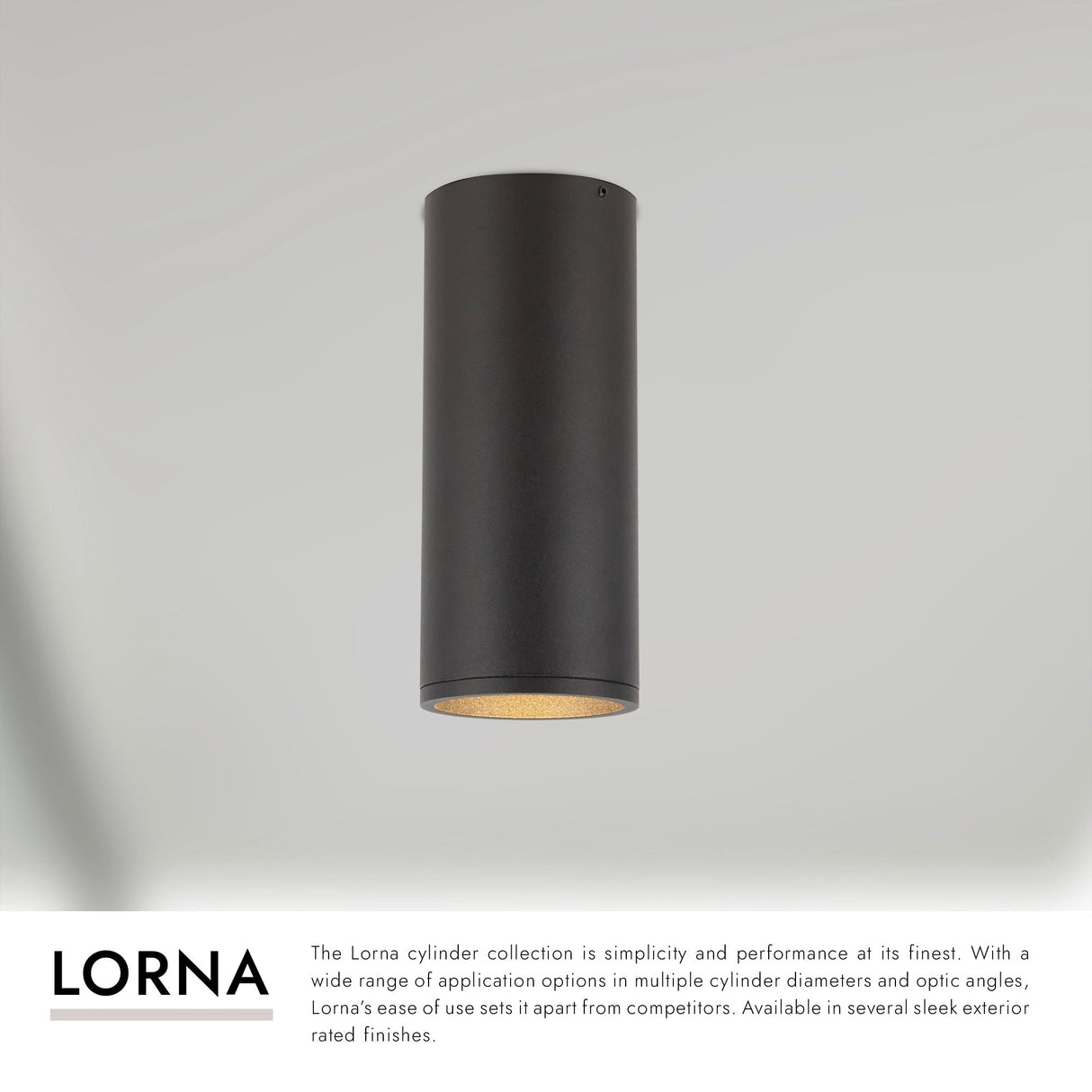 Kuzco Architectural Lorna 10-in (3-in Dia.) Concrete Ceiling Mount