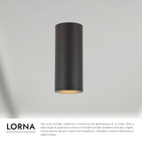 Kuzco Architectural Lorna 10-in (3-in Dia.) Concrete Ceiling Mount