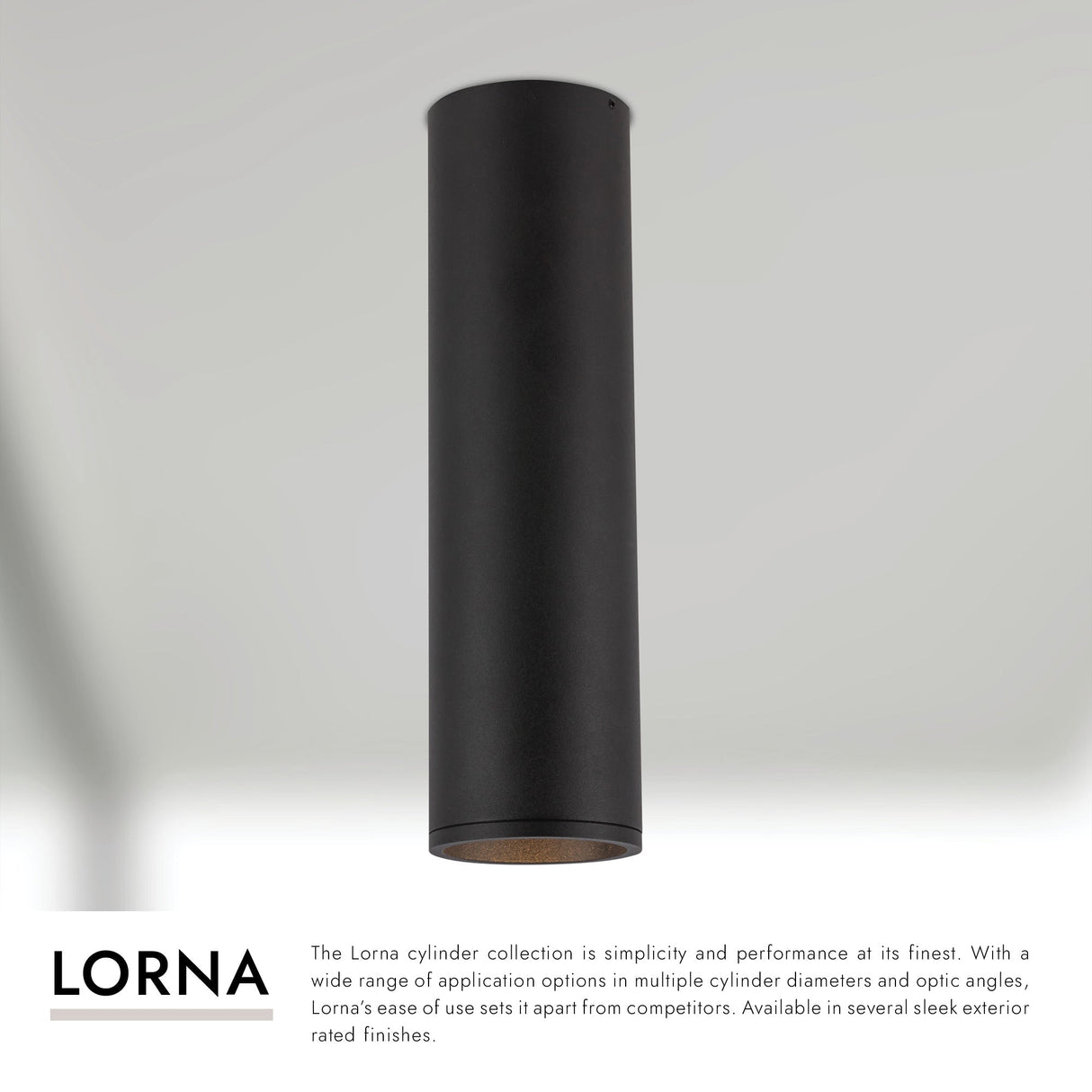 Kuzco Architectural Lorna 14-in (3-in Dia.) Concrete Ceiling Mount