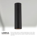 Kuzco Architectural Lorna 14-in (3-in Dia.) Concrete Ceiling Mount