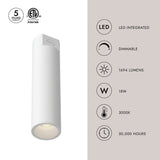 Kuzco Architectural Lorna 14-in (3-in Dia.) Concrete Ceiling Mount