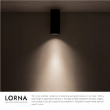 Kuzco Architectural Lorna 7-in (3-in Dia.) Flush Mount