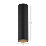 Kuzco Architectural Lorna 11-in (3-in Dia.) Flush Mount