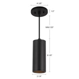 Kuzco Architectural Lorna 8-in (3-in Dia.) Pendant