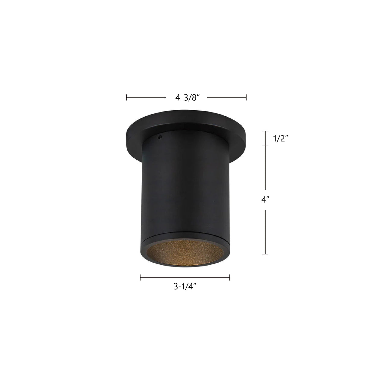 Kuzco Architectural Lorna 4-in (3-in Dia.) Ceiling Mount