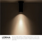 Kuzco Architectural Lorna 8-in (3-in Dia.) Ceiling Mount