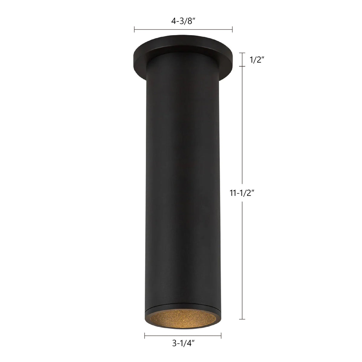 Kuzco Architectural Lorna 12-in (3-in Dia.) Ceiling Mount