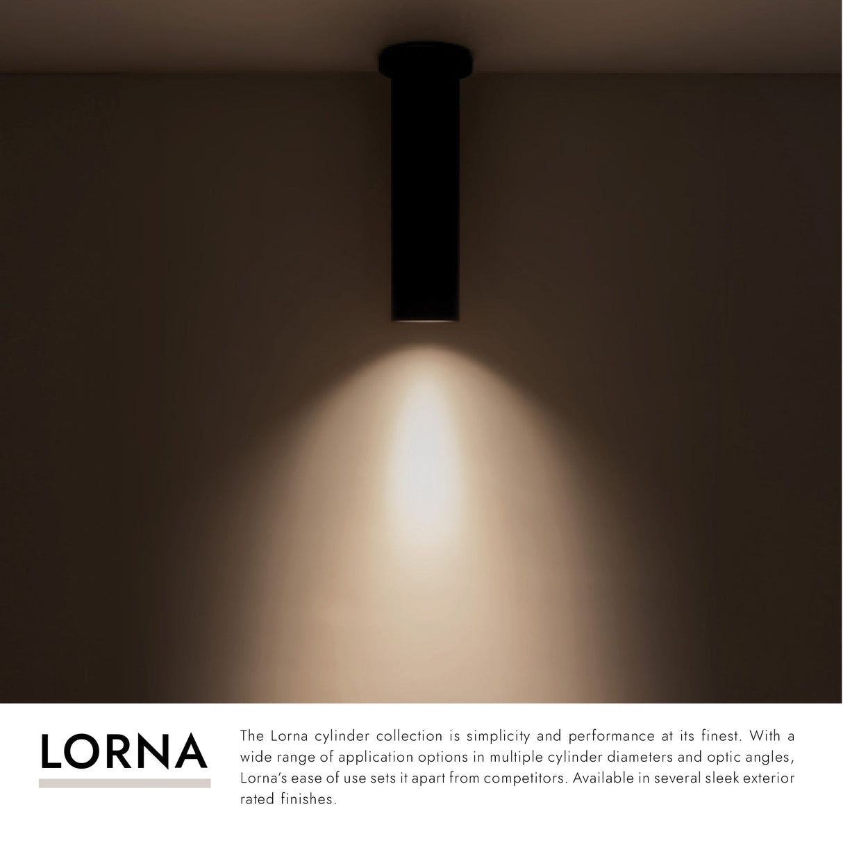 Kuzco Architectural Lorna 12-in (3-in Dia.) Ceiling Mount